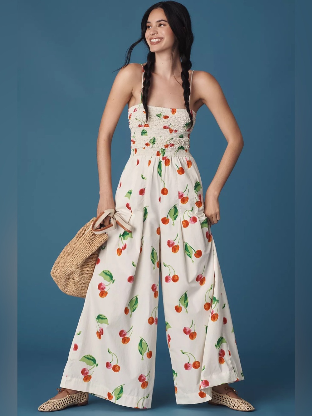 SWF S/W/F CHERRY BOMB PRINT WIDE LEG JUMPSUIT - Picture 8 of 10